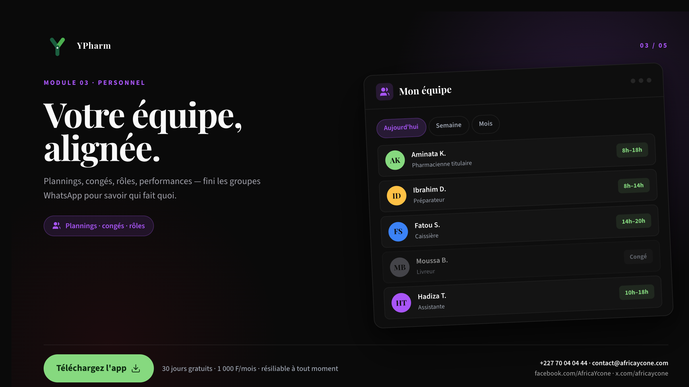Gestion d'équipe